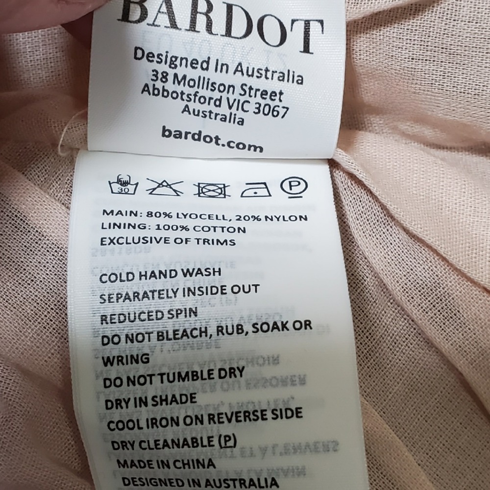 Bardot‎ Zelina Ethereal Floral Fit & Flare Dress Fairy Romantic Size 6 Cottage - Picture 6 of 7